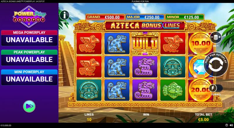 Azteca: Bonus Lines PowerPlay Jackpot cover