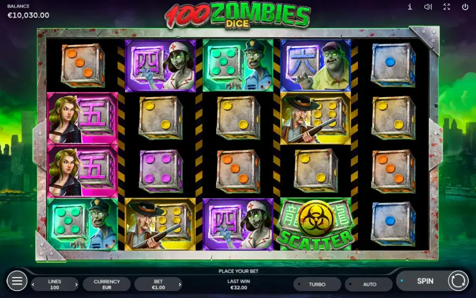 100 Zombies Dice, spin 1