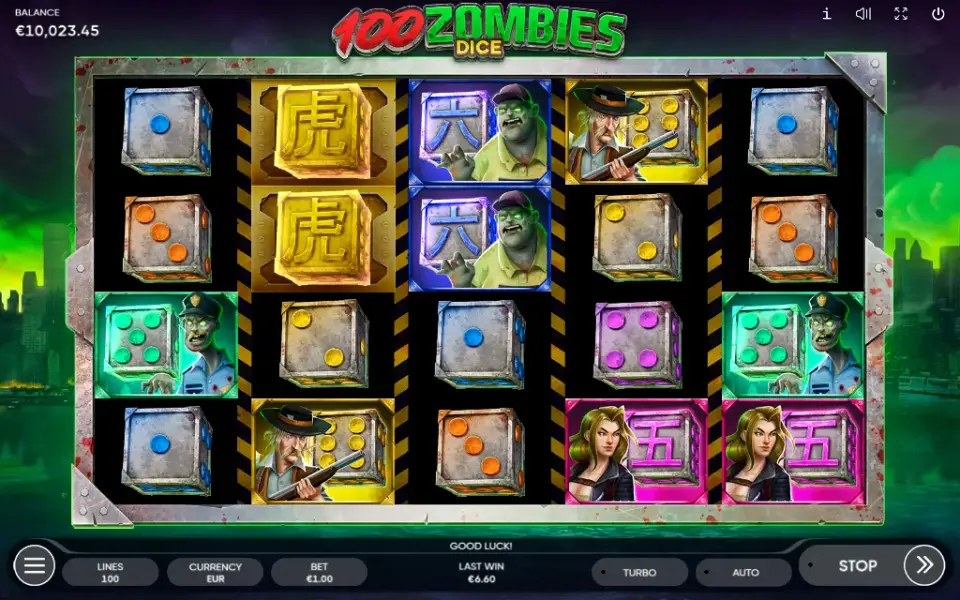 100 Zombies Dice, spin 16
