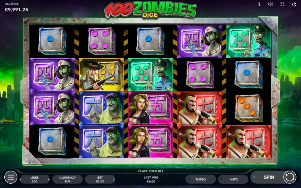 100 Zombies Dice, spin 80