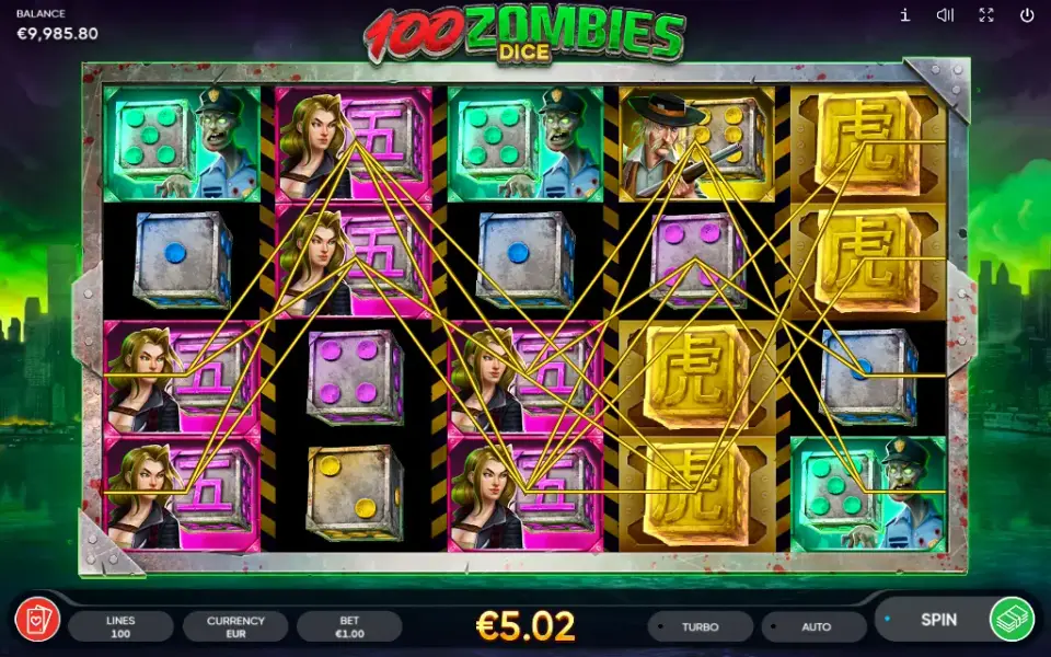 100 Zombies Dice, spin 93