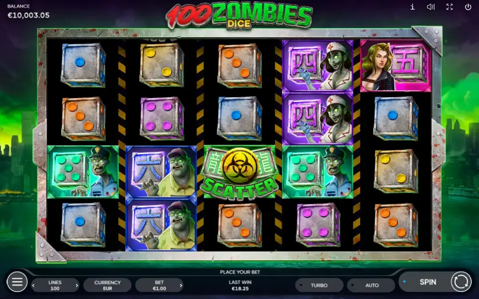 100 Zombies Dice, spin 94