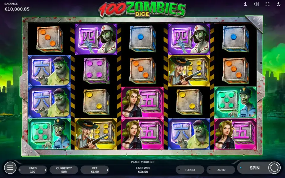100 Zombies Dice, spin 115