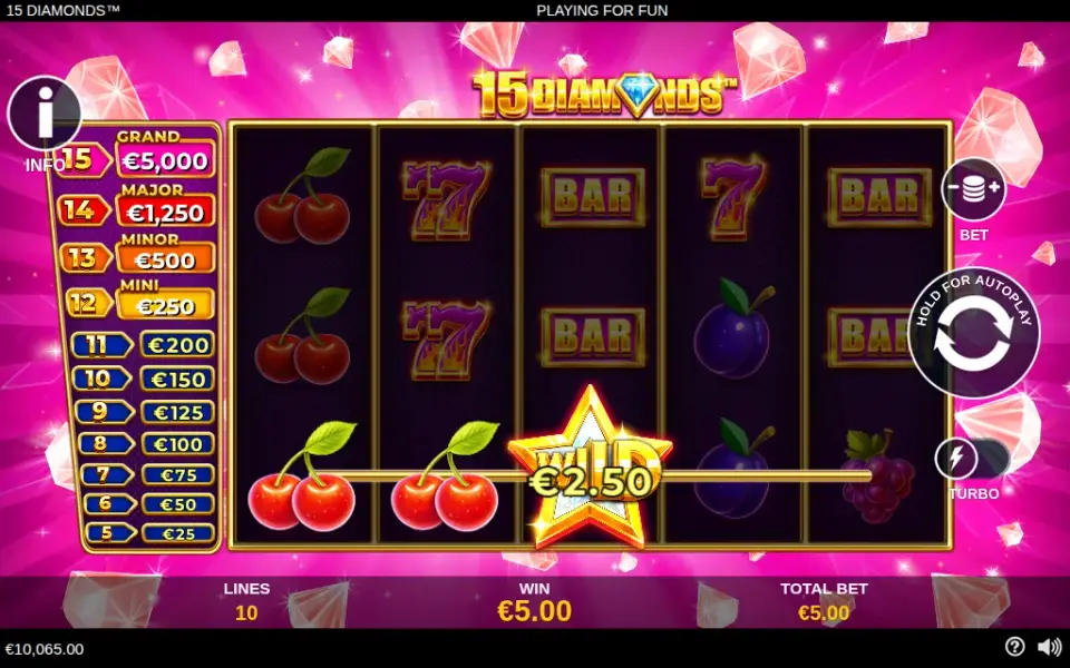 15 Diamonds, spin 117