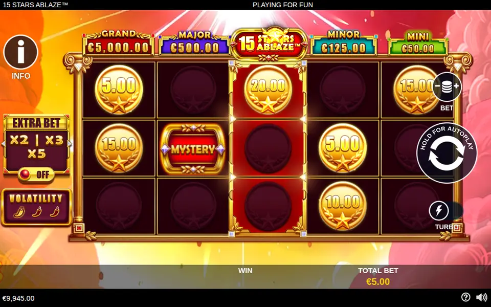15 Stars Ablaze, spin 73