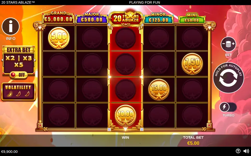 20 Stars Ablaze, spin 66
