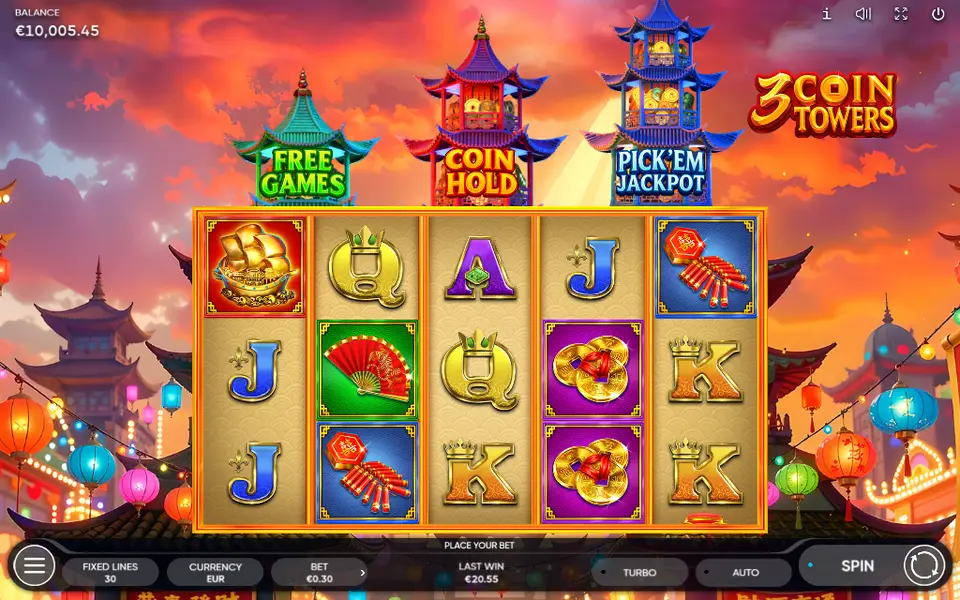 3 Coin Towers, spin 74