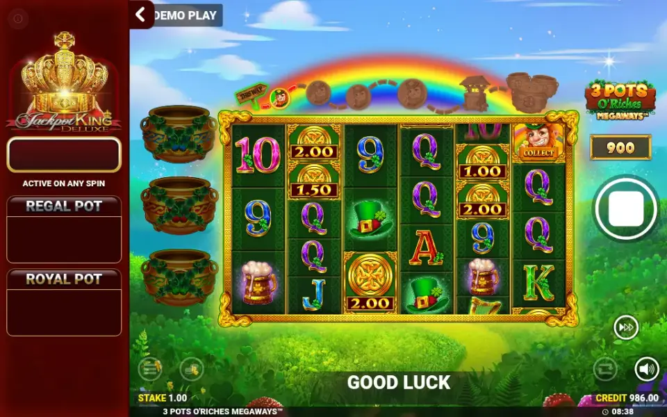 3 Pots O' Riches Megaways, spin 17