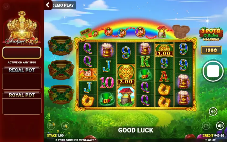 3 Pots O' Riches Megaways, spin 136