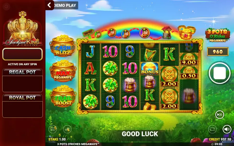 3 Pots O' Riches Megaways, spin 150