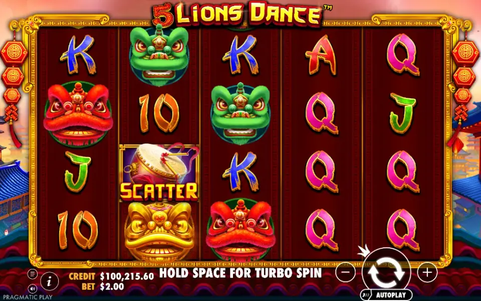 5 Lions Dance, spin 44