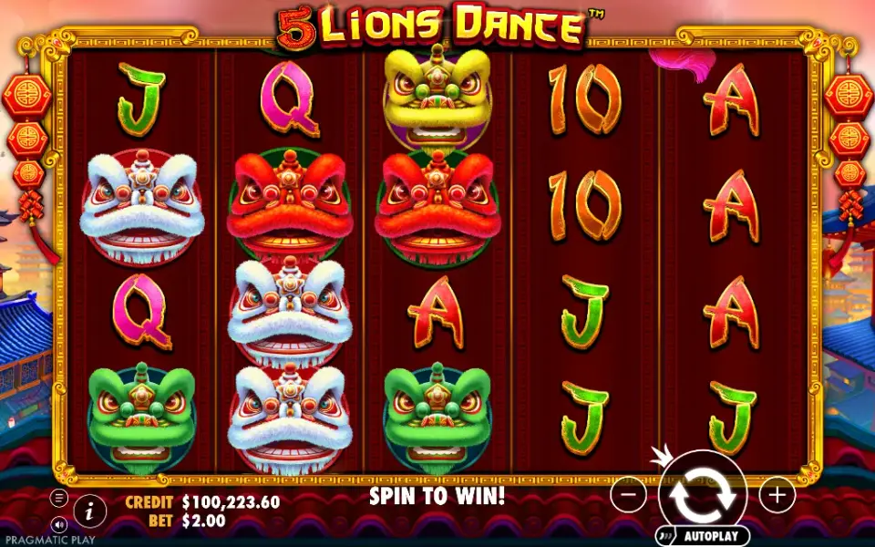 5 Lions Dance, spin 46