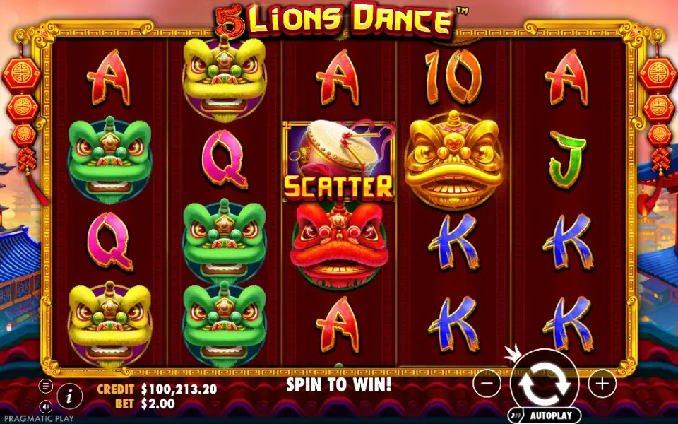 5 Lions Dance, spin 83