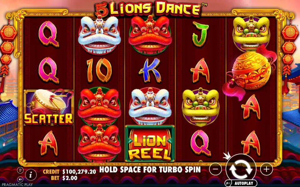 5 Lions Dance, spin 119