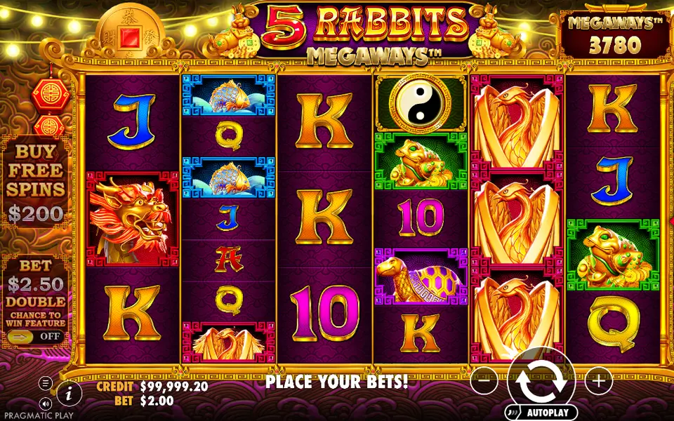 5 Rabbits Megaways, spin 13