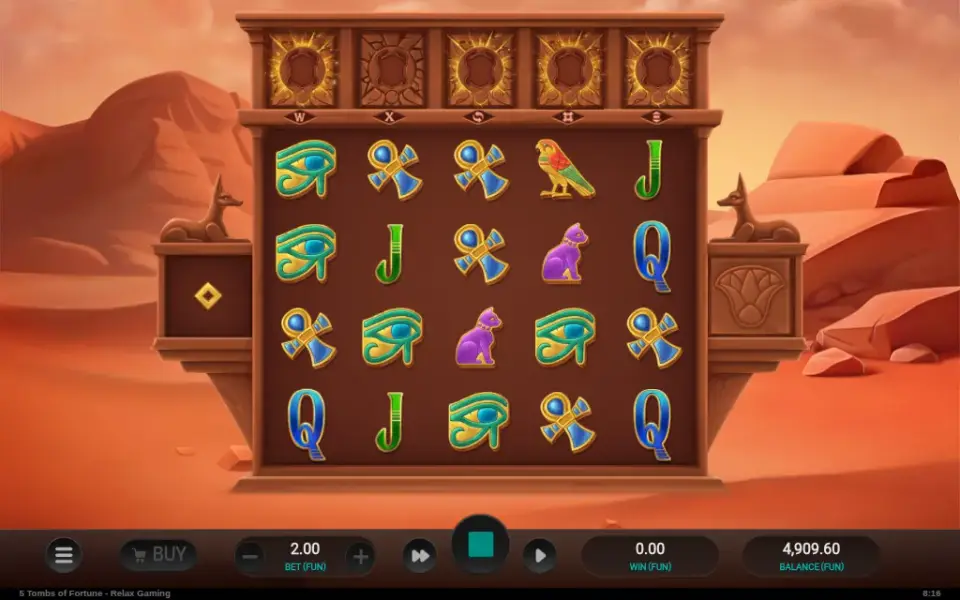5 Tombs of Fortune, spin 77