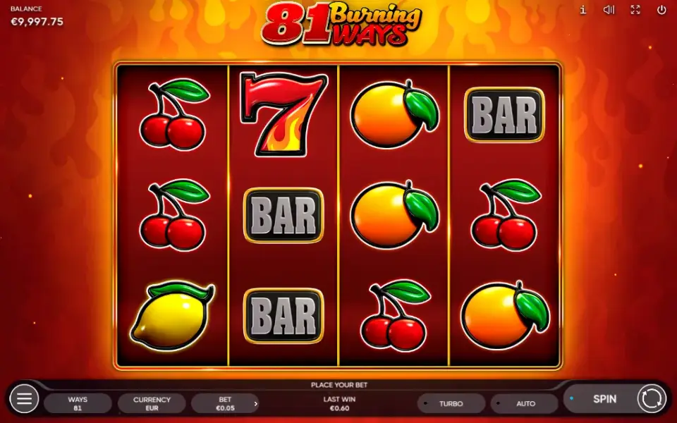 81 Burning Ways, spin 90