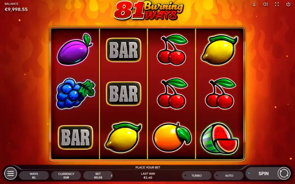 81 Burning Ways, spin 106