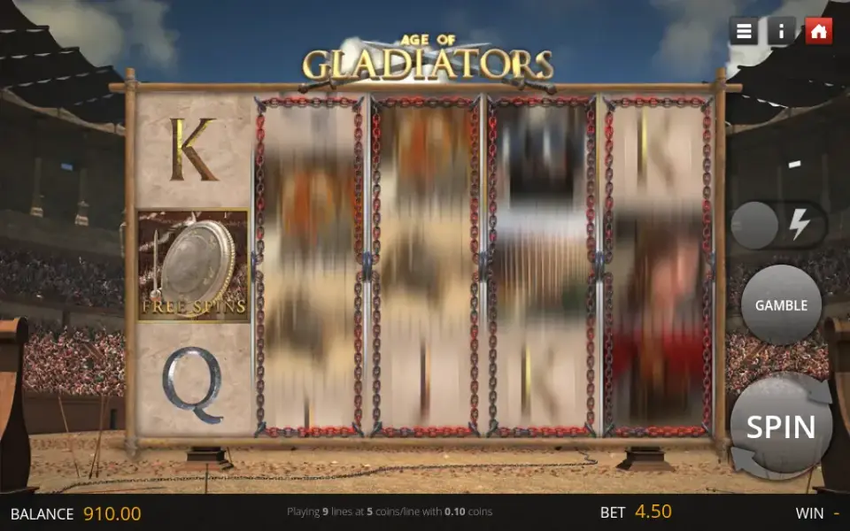 Age of Gladiators, spin 150